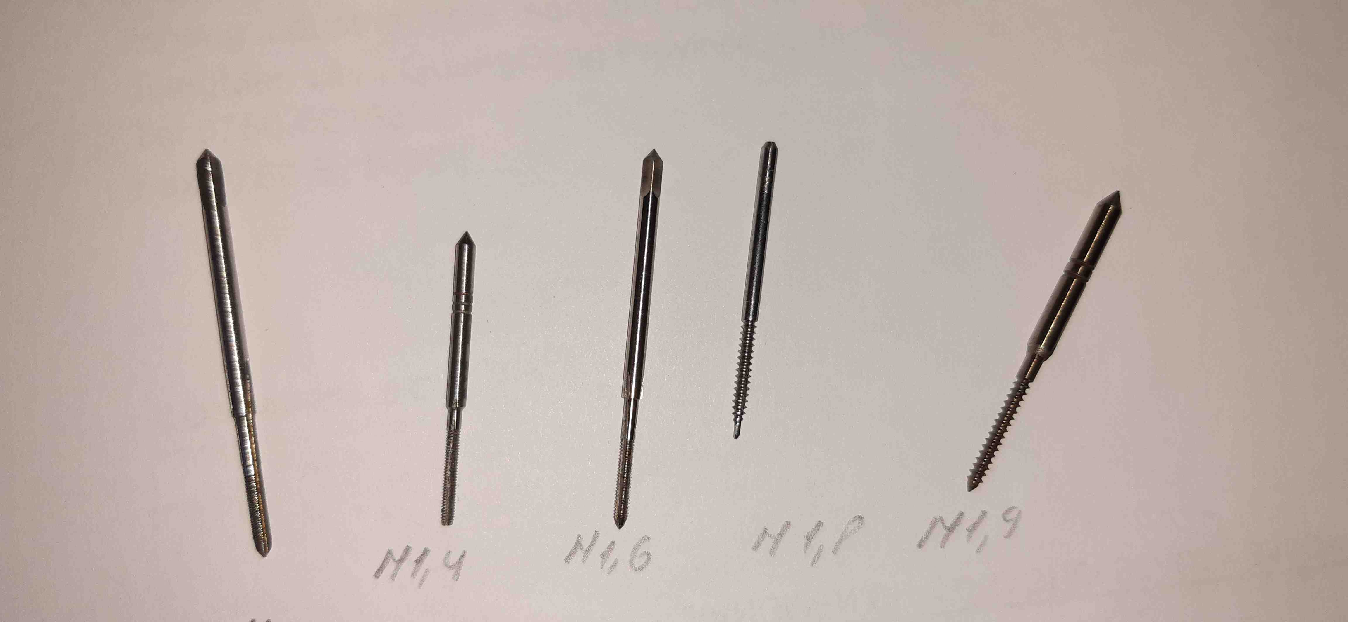 Набор метчиков М1,4 М1,6 М1,8 М1,9 М2 - Наборы товаров - Металічний форум