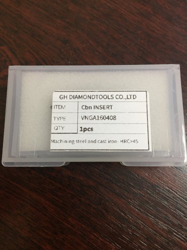 CBN пластина VNGA160408 ( VNMG160408 ) по калёной стали. КНР