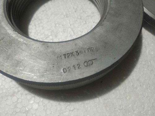 Калибр кольцо резьбовое 72х3 ПР 6g + НЕ 8g , комплект