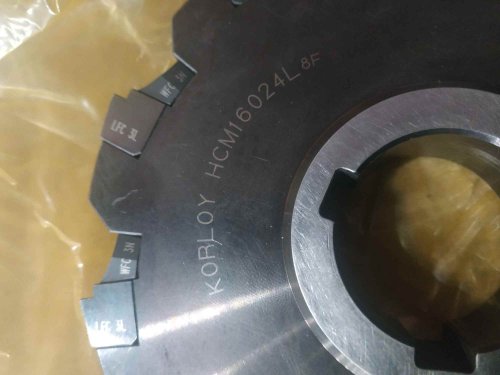 Фреза дисковая 160мм с механической креплением под твердосплавные пластины  Korloy левая