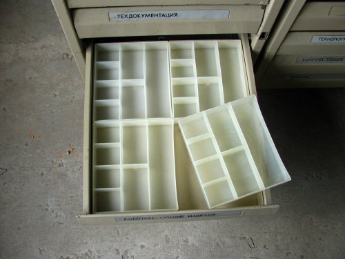 Коробка пластиковая № 3 технологическая тара промежуточных операций кассетница сортовик