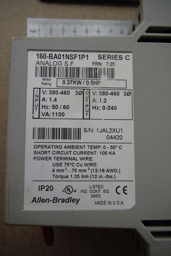 Частотний перетворювач Allen Bradley 0,37 кВт (3Ф 380 В)