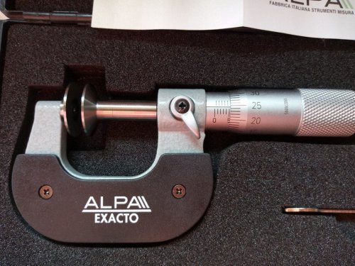 Мікрометр зубомірний "тарілчатий" 25 мм ALPA exacto