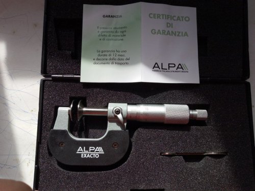 Мікрометр зубомірний "тарілчатий" 25 мм ALPA exacto