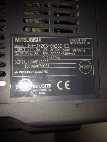 Частотник MITSUBISHI 0.75kWt 220v