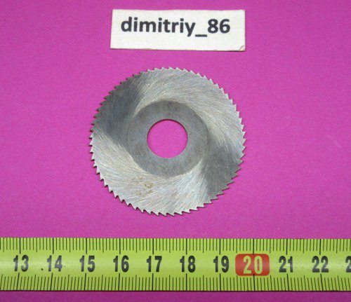 Фреза прорезная дисковая Ø 50х1,2 мм., Р6М5, 64 зуба.