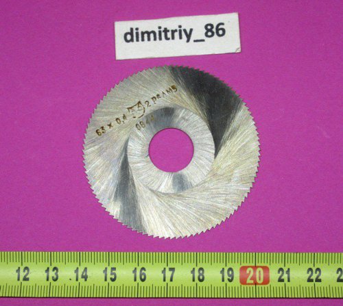 Фреза прорезная дисковая Ø 63х0,4 мм., Р6АМ5.