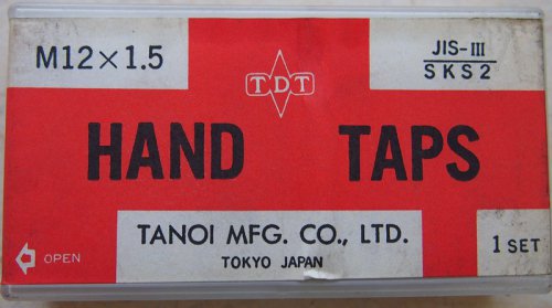 Мітчик М12х1.5 TANOI комплект (1-3) (Японія)
