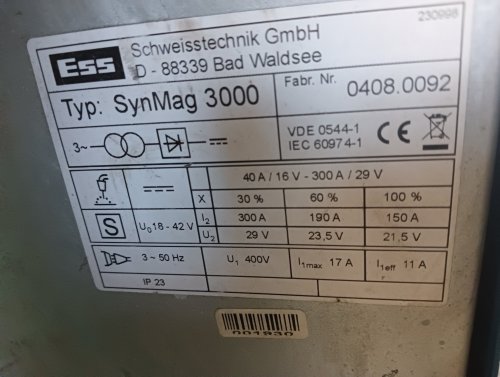 Сварочный аппарат MIG MAG синергетический, Германия