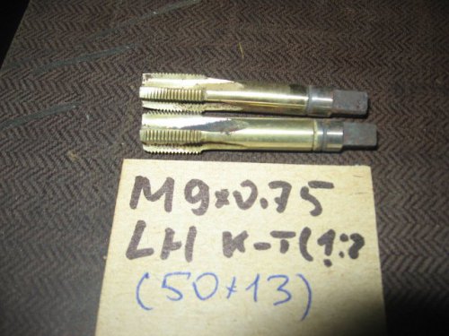 Мітчик лівий  М9х0.75 Комплект. Р6М5