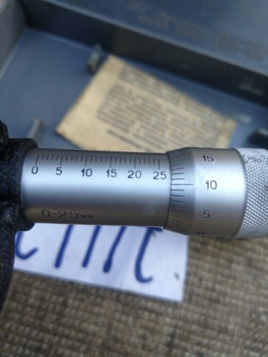 Мікрометр,  микрометр 0-25 мм.