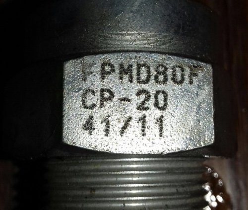 Безутікний картриджний запобіжний клапан fpmd 80f. cp20.