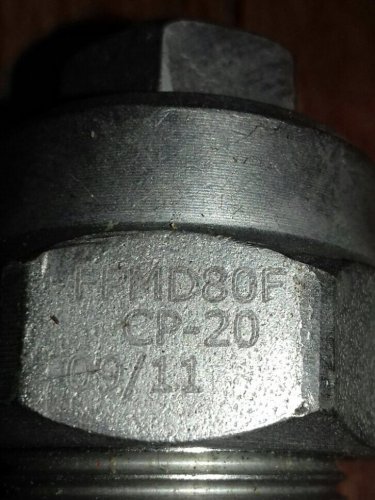Безутікний картриджний запобіжний клапан fpmd 80f. cp20.
