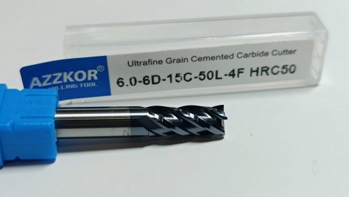 Фреза кінцева твердосплавна 6мм (6,0x6Dx15Cx50L-4F) HRC50