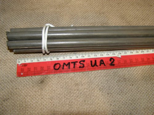 Пруток тітановий (титановый) ОТ4 Ф12 L=1050-1170 мм. (набор 5 шт)