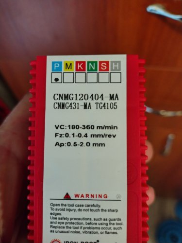 Пластина ромб 80°, по сталі: CNMG120404