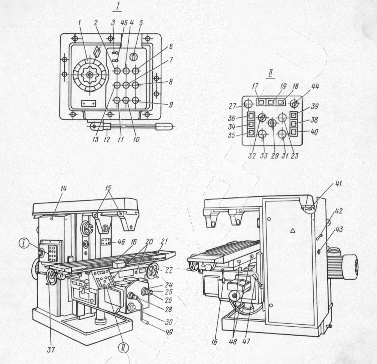 Фрезерный станок 6т12 1 схема электрическая