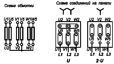 Подключение двухскоростного двигателя Електродвигун 4АХ80А4Т1 як розшифрувати маркіровку? - Питання щодо вибору верста